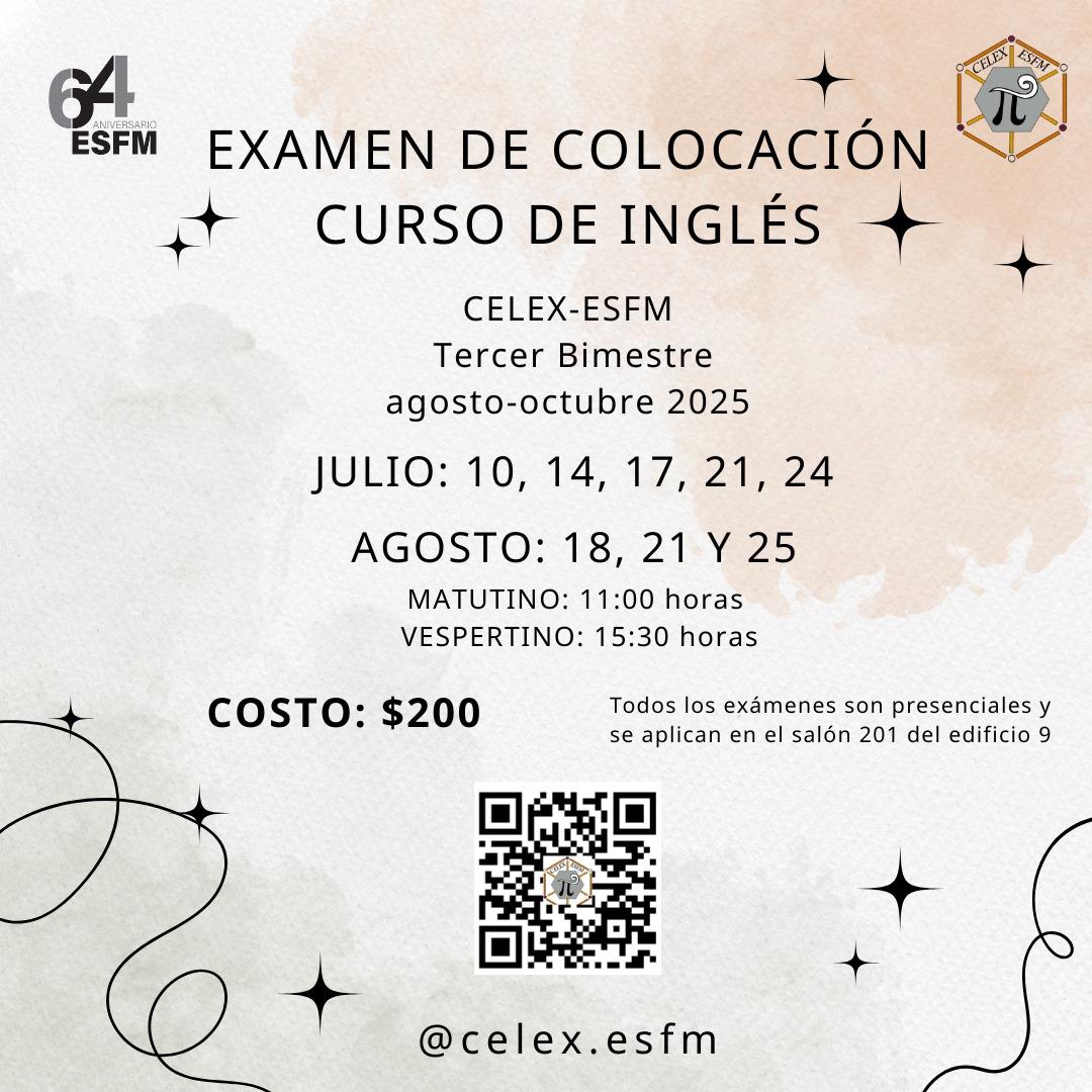 examen colocación