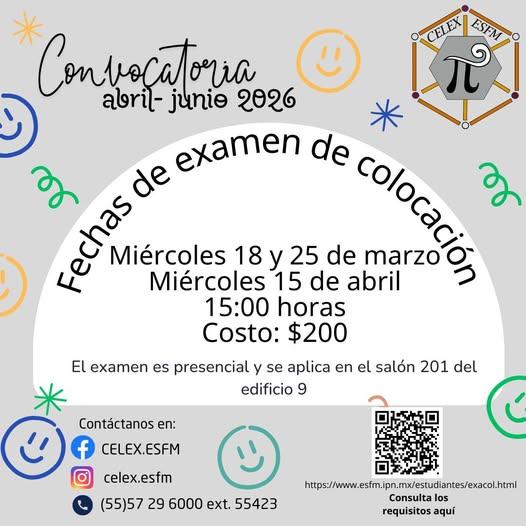 examen de colocación