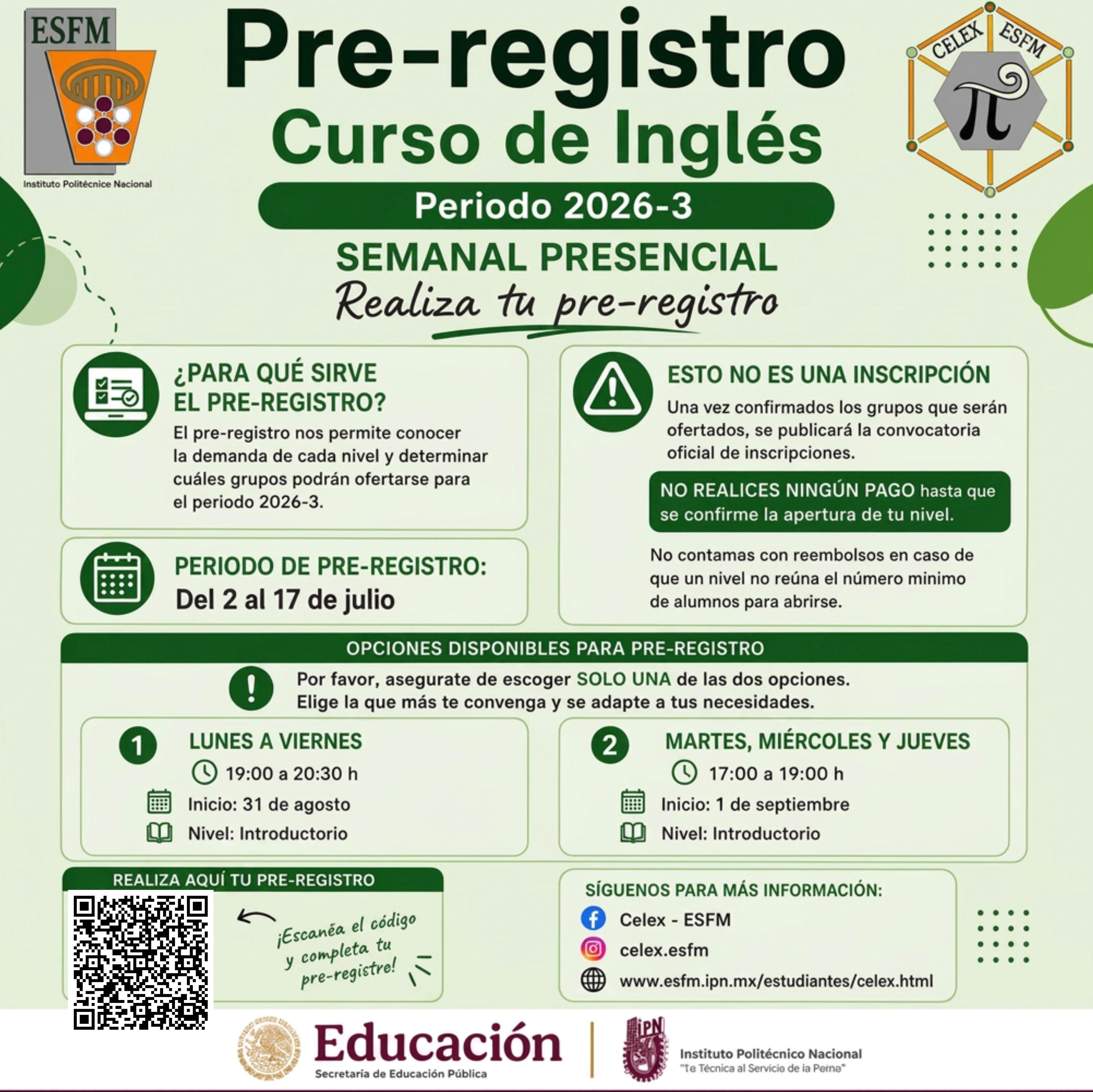 pre registro